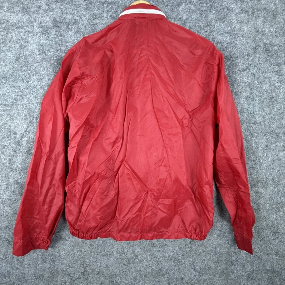 Vintage Cap'n Jac Windbreaker Jacket Men's Medium Red Water Resistant Full Zip
